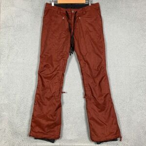 Nikita Deerwood Snowboard Pant Women's Large Red Ochre 10k Waterproof Drawstring